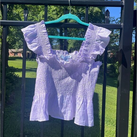 Hill House Linen Striped Paz Top NWT - Picture 5 of 8